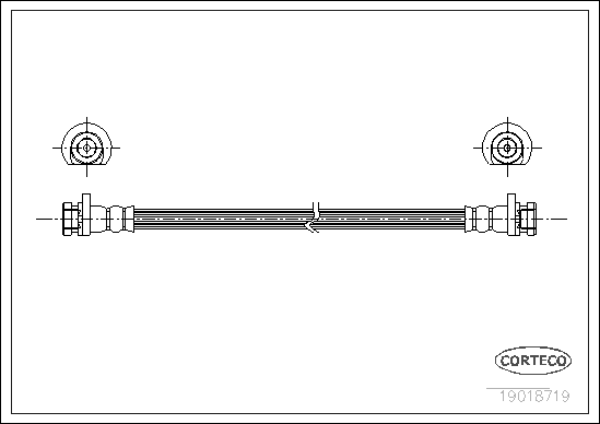Furtun frana HONDA CIVIC VI Aerodeck (MB, MC) 1.4 16V (MB8) benzina 75 cai CORTECO 19018719