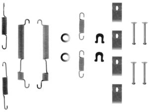 Set accesorii sabot de frana HONDA CIVIC III Hatchback (AL, AJ, AG, AH) 1.2 (AL) benzina 54 cai BOSCH 1 987 475 176