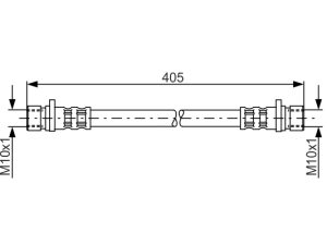 Furtun frana HONDA HR-V (GH_) 1.6 16V (GH1, GH3) benzina 105 cai BOSCH 1 987 476 980