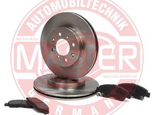 Set frana frana disc HONDA CIVIC VI cupe (EJ, EM1) 1.6 i (EJ6) benzina 105 cai MASTERSPORT GERMANY 202101050