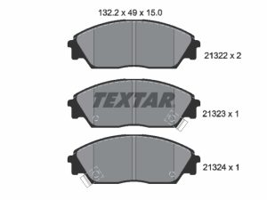 Placute frana HONDA CIVIC IV limuzina (ED, EF) 1.4 L (ED2) benzina 90 cai TEXTAR 2132201