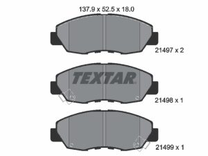 Placute frana HONDA CIVIC IX limuzina (FB) 1.8 (FB2) benzina 141 cai TEXTAR 2149701