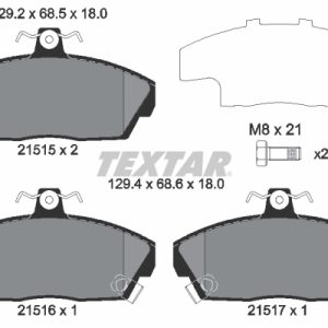 Placute frana HONDA CIVIC VII Hatchback (EU, EP, EV) 1.4 i (EP1, EU7) benzina 75 cai TEXTAR 2151503