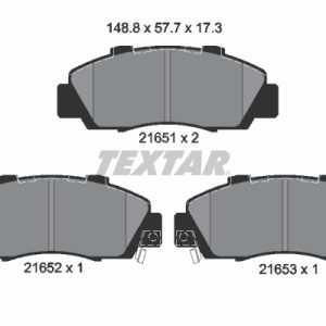 Placute frana HONDA NSX I Cabriolet (NA) 3.0 24V Vtec (NA1) benzina 274 cai TEXTAR 2165101