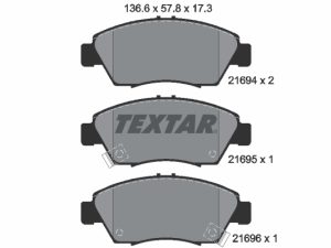 Placute frana HONDA CIVIC V cupe (EJ) 1.6 i Vtec (EJ1) benzina 125 cai TEXTAR 2169401