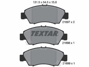 Placute frana HONDA CIVIC V limuzina (EG, EH) 1.3 (EG7) benzina 75 cai TEXTAR 2169701