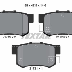 Placute frana HONDA CIVIC VIII limuzina (FD, FA) 1.3 (FD3) benzina 116 cai TEXTAR 2171901