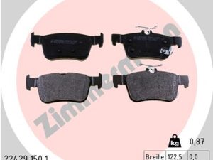 Placute frana HONDA CIVIC X hatchback (FC_, FK_) 1.0 VTEC (FK6) benzina 129 cai ZIMMERMANN 22429.150.1