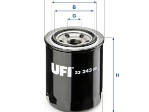 Filtru ulei HONDA CIVIC VI Hatchback (EJ, EK) 1.4 i (EJ9) benzina 75 cai UFI 23.243.00