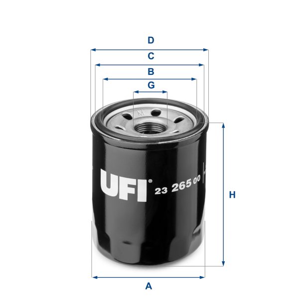 Filtru ulei HONDA CIVIC X hatchback (FC_, FK_) 1.0 VTEC (FK6) benzina 129 cai UFI 23.265.00