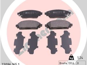 Placute frana HONDA CIVIC VII limuzina (ES, ET) 1.7 benzina 116 cai ZIMMERMANN 23096.165.1