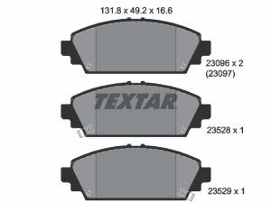 Placute frana HONDA CIVIC VII Hatchback (EU, EP, EV) 1.7 CTDi (EP4, EU9) diesel 100 cai TEXTAR 2309601