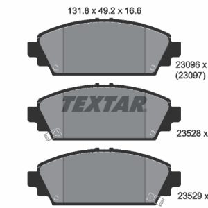 Placute frana HONDA CIVIC VII Hatchback (EU, EP, EV) 1.7 CTDi (EP4, EU9) diesel 100 cai TEXTAR 2309601