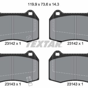 Placute frana HONDA CIVIC VIII limuzina (FD, FA) 1.8 (FD1, FD7, FA1) benzina 140 cai TEXTAR 2314201