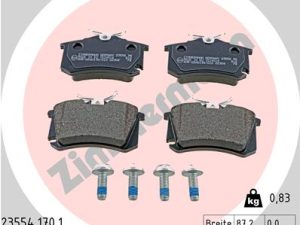 Placute frana HONDA CIVIC VI cupe (EJ, EM1) 1.6 i (EJ6) benzina 105 cai ZIMMERMANN 23554.170.1