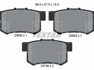 Placute frana HONDA CIVIC VII Hatchback (EU, EP, EV) 1.6 i (EP2, EU8, EU6) benzina 110 cai TEXTAR 2365201