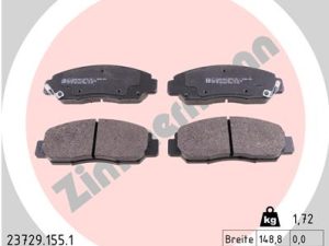 Placute frana HONDA CIVIC VII Hatchback (EU, EP, EV) 2.0 i Sport (EV1) benzina 160 cai ZIMMERMANN 23729.155.1