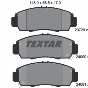 Placute frana HONDA CIVIC VIII limuzina (FD, FA) 1.8 (FD1, FD7, FA1) benzina 140 cai TEXTAR 2372901