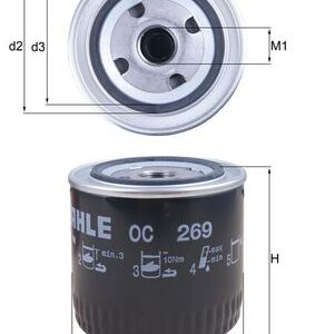 Filtru ulei HONDA CIVIC VI Aerodeck (MB, MC) 2.0 i D (MC3) diesel 105 cai KNECHT OC 269