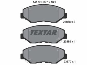 Placute frana HONDA CIVIC X hatchback (FC_, FK_) 1.0 VTEC (FK6) benzina 129 cai TEXTAR 2386801