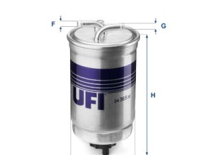 Filtru combustibil HONDA CIVIC VI Aerodeck (MB, MC) 2.0 i D (MC3) diesel 105 cai UFI 24.365.00