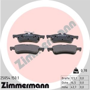 Placute frana HONDA CIVIC IX Tourer (FK) 1.6 i-DTEC (FK3) diesel 120 cai ZIMMERMANN 25054.150.1