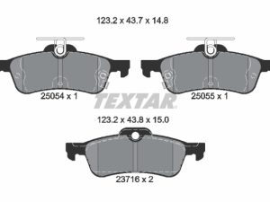 Placute frana HONDA CIVIC IX (FK) 1.4 i-VTEC (FK1) benzina 99 cai TEXTAR 2505401
