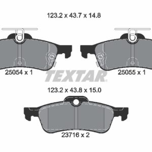 Placute frana HONDA CIVIC IX (FK) 1.4 i-VTEC (FK1) benzina 99 cai TEXTAR 2505401