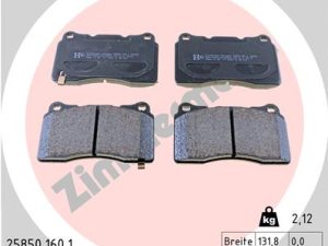 Placute frana HONDA CIVIC X hatchback (FC_, FK_) 2.0 Type-R (FK8) benzina 320 cai ZIMMERMANN 25850.160.1