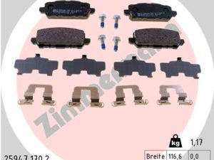 Placute frana HONDA HR-V (RU) 1.5 (RU1) benzina 130 cai ZIMMERMANN 25947.170.2