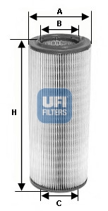 Filtru aer HONDA CIVIC VII Hatchback (EU, EP, EV) 2.0 Type-R (EP3) benzina 200 cai UFI 27.601.00
