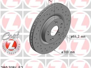 Disc frana HONDA CIVIC VIII Hatchback (FN, FK) Type R (FN2) benzina 201 cai ZIMMERMANN 280.3184.52