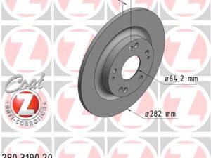 Disc frana HONDA CIVIC X hatchback (FC_, FK_) 1.0 VTEC (FK6) benzina 129 cai ZIMMERMANN 280.3190.20