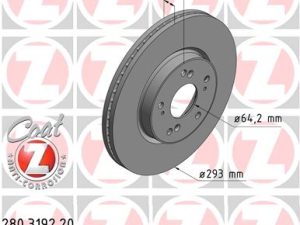 Disc frana HONDA HR-V (RU) 1.5 (RU1) benzina 130 cai ZIMMERMANN 280.3192.20
