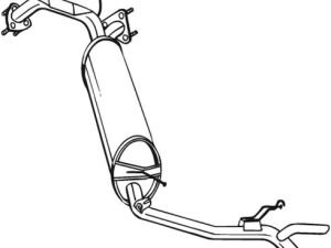 Toba esapament finala HONDA CIVIC VIII Hatchback (FN, FK) 2.2 CTDi (FK3) diesel 140 cai BOSAL 282-975