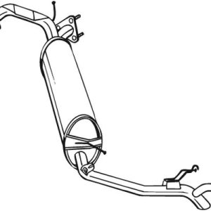 Toba esapament finala HONDA CIVIC VIII Hatchback (FN, FK) 2.2 CTDi (FK3) diesel 140 cai BOSAL 282-975