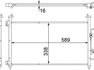 Condensator climatizare HONDA CIVIC VIII limuzina (FD, FA) 1.3 (FD3) benzina 116 cai MAHLE ORIGINAL AC 464 000S
