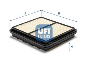 Filtru aer HONDA CIVIC VI cupe (EJ, EM1) 1.6 i Vtec (EM1) benzina 125 cai UFI 30.235.00