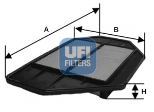 Filtru aer HONDA CIVIC VII Hatchback (EU, EP, EV) 1.7 CTDi (EP4, EU9) diesel 100 cai UFI 30.360.00