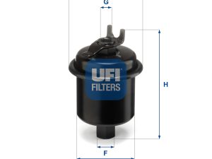 Filtru combustibil HONDA CIVIC VI Hatchback (EJ, EK) 1.4 i (EJ9) benzina 75 cai UFI 31.621.00