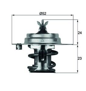 Termostat lichid racire HONDA CIVIC I Hatchback (SB) 1200 (SB1) benzina 54 cai MAHLE ORIGINAL TX 7 83D
