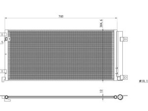 Condensator climatizare HONDA CIVIC X limuzina (FC_) 1.0 iVTEC (FC9) benzina 126 cai NRF 350494