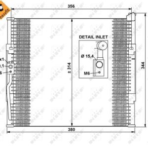 Condensator climatizare HONDA CIVIC VI Aerodeck (MB, MC) 1.4 16V (MB8) benzina 75 cai NRF 35146