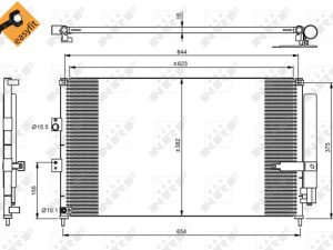 Condensator climatizare HONDA CIVIC VIII limuzina (FD, FA) 1.3 IMA (FA3, FD3) benzina/elector 95 cai NRF 35865