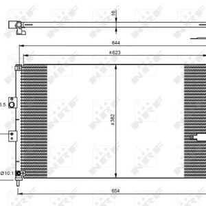 Condensator climatizare HONDA CIVIC VIII limuzina (FD, FA) 1.3 IMA (FA3, FD3) benzina/elector 95 cai NRF 35865