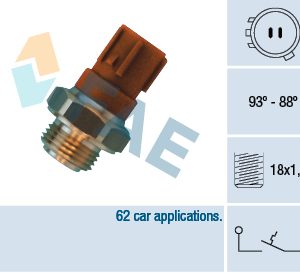 Comutator temperatura ventilator radiator HONDA CIVIC V Hatchback (EG) 1.3 16V (EG3) benzina 75 cai FAE 36440