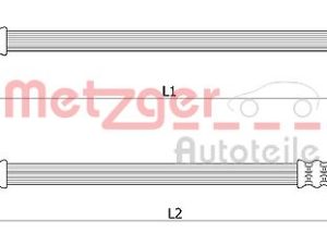 Furtun frana HONDA CIVIC VIII Hatchback (FN, FK) 1.4 (FK1) benzina 83 cai METZGER 4111072