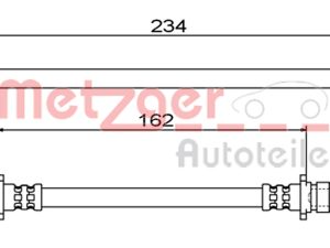 Furtun frana HONDA CIVIC IX (FK) 1.4 i-VTEC (FK1) benzina 99 cai METZGER 4111861