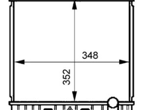 Radiator racire motor HONDA CIVIC V limuzina (EG, EH) 1.5 i 16V (EG8) benzina 94 cai MAHLE ORIGINAL CR 194 000S