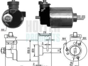 Solenoid electromotor HONDA CIVIC VI Fastback (MA, MB) 1.6 VTi (MB4) benzina 160 cai HOFFER 46079